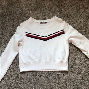 abercrombie cropped sweatshirt